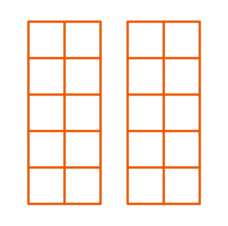 Ten Frames 2x