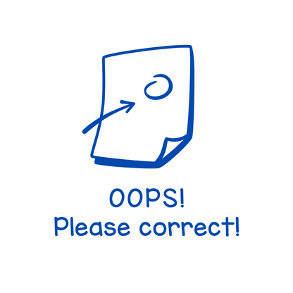 Oops! Please correct!