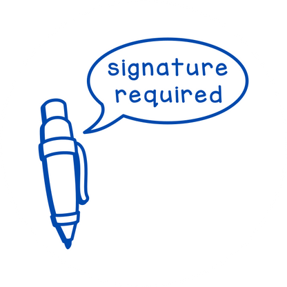 Signature required (round)