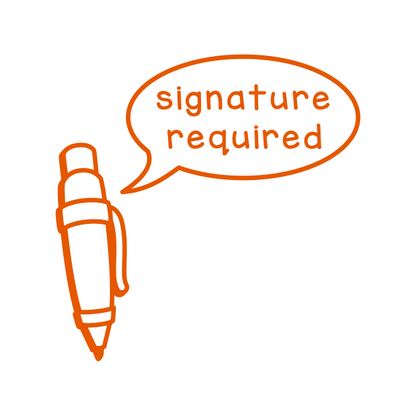 Signature required (round)