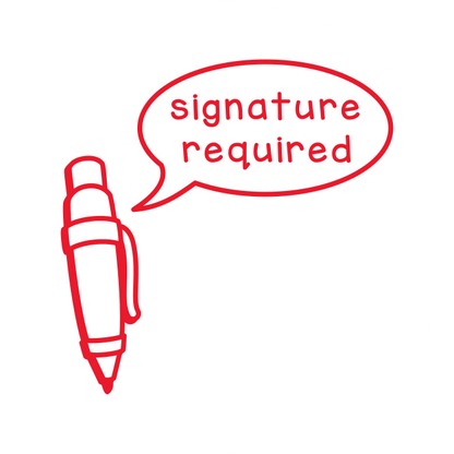Signature required (round)