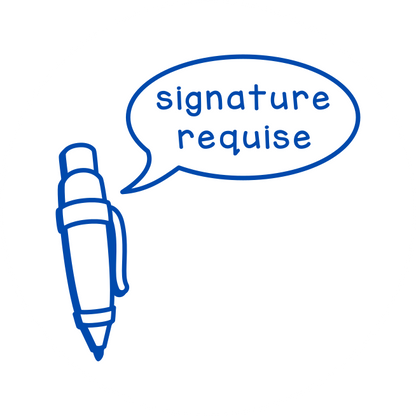 Signature requise (ronde)