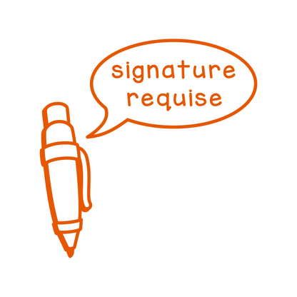 Signature requise (ronde)