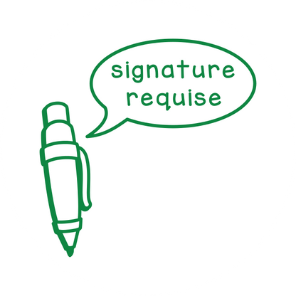 Signature requise (ronde)