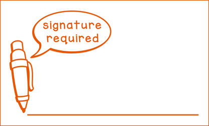 Signature required (rectangular)