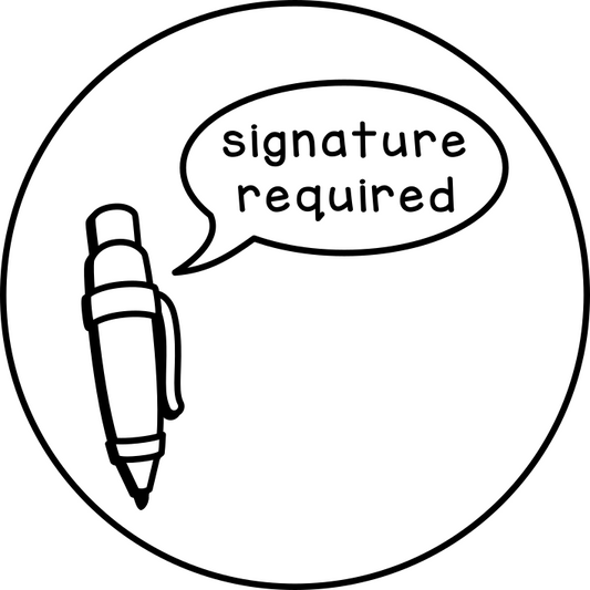 Signature required (round)