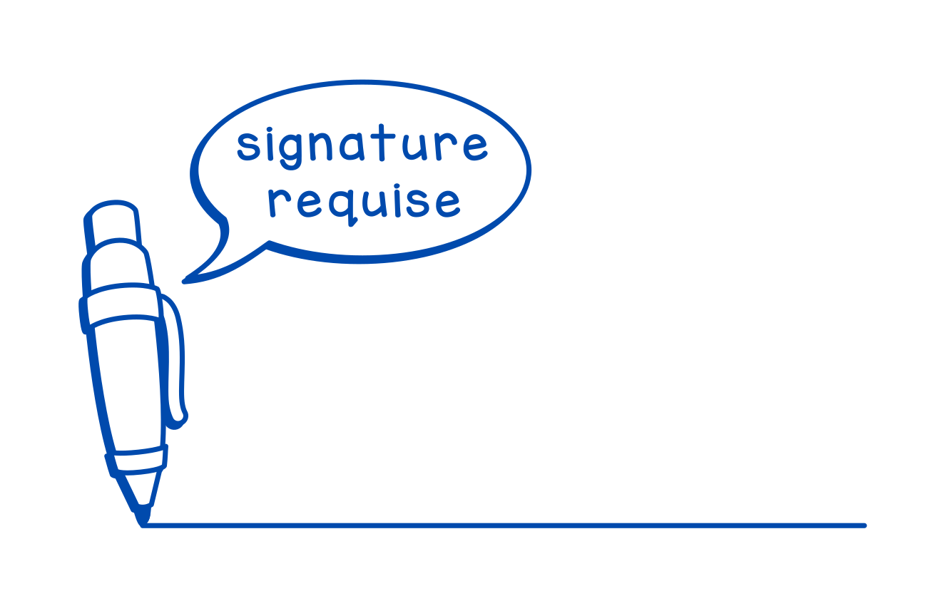Signature requise (rectangulaire)